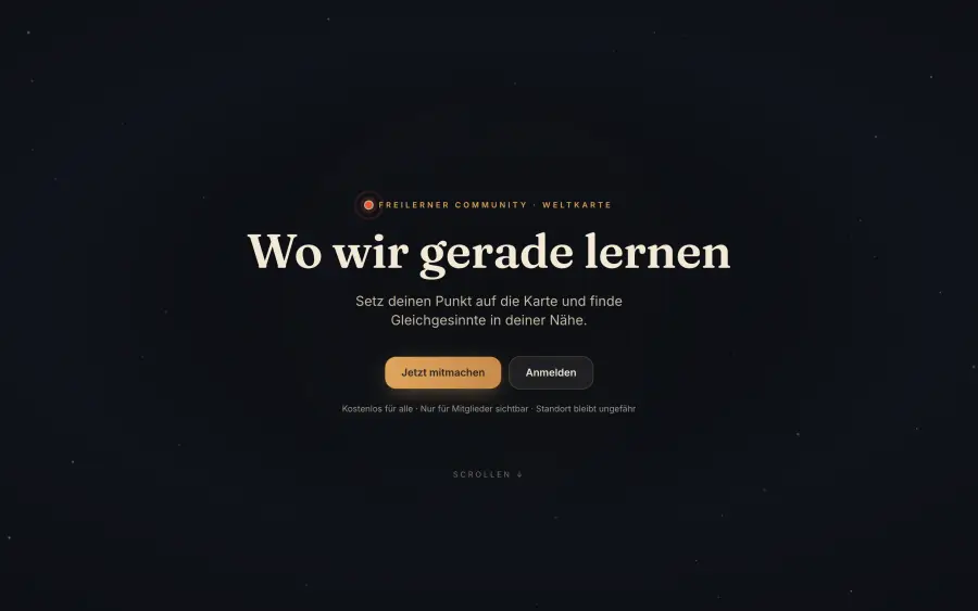 Startseite der Freilerner-Karte